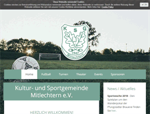 Tablet Screenshot of ksgmitlechtern.de
